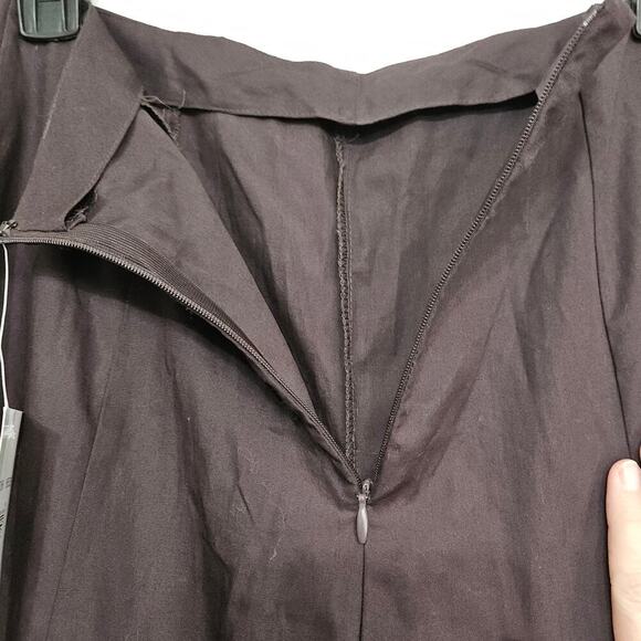 NWT! Sunny Leigh Midi Embroidered A Line Brown Skirt Size 10 Medium 100% Cotton - Picture 4 of 5